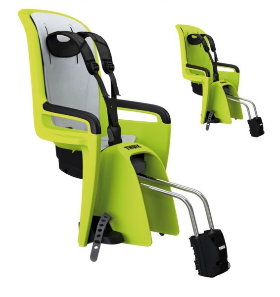 Kindersitz Thule Ride Along 2 zen lime, Befestigung Rahmen