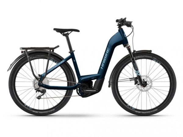 HAIBIKE Trekking 8 Low i750Wh 11-G Deore 22 HB BCXK Gloss Roy Blue Met Silver M